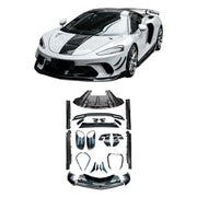 DRY CARBON BODY KIT for MCLAREN GT 2019 - 2023
Set Include:
Front Lip
Front Bumper Insert
Front Bumper Canards
Side Air Inlet Trims
Side Skirts
Rear Spoiler
Rear Diffuser
Material: Dry Carbon
CONTACT US FOR PRICING