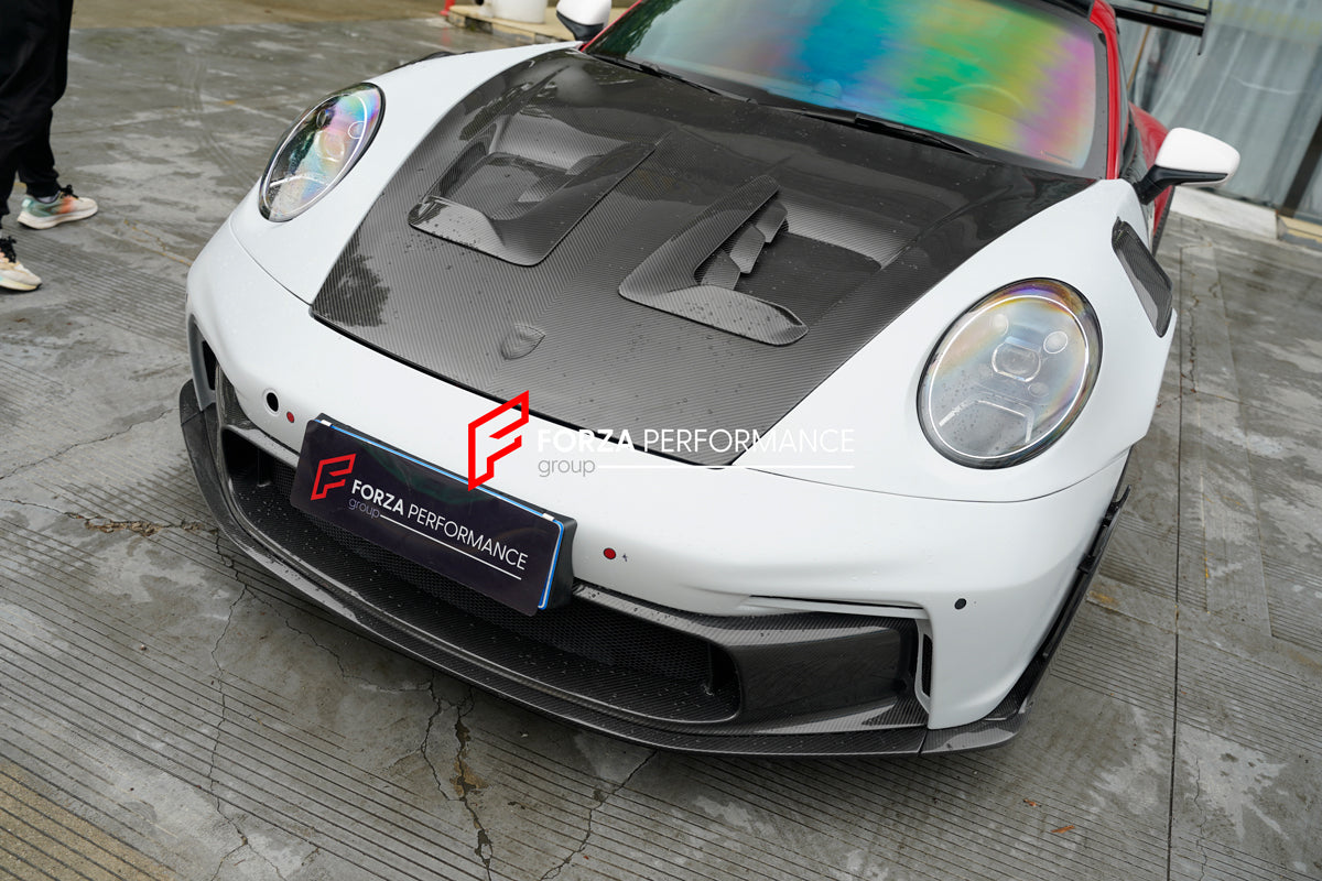 CONVERSION DRY CARBON BODY KIT for PORSCHE 911 992.1 CARRERA CARRERA S 2019 - 2025 UPGRADE to PORSCHE 911 992 GT3 RS 2019 - 2025
Set includes:
Front Bumper
Front Lip
Front Hood
Front Fender Air Vents
Side Door Panels
Side Skirts
Rear Bumper
Rear Diffuser
Rear Big Spoiler
Rear Base Spoiler
Rear Engine Hood
Rear Canards
Exhaust System
Material: Dry Carbon
Will Fit: PORSCHE 911 992.1 CARRERA CARRERA S 2019 - 2025
NOTE: Professional installation is required.
Carbon Fiber Body Kit for Porsche GT3 RS –