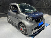 DRY CARBON BODY KIT for SMART FORTWO III W453 2014 - 2022  Set includes:  Front Hood/Bonnet Front Lip Mirror Covers Side Skirts Door Knobs Door Add-ons Rear Spoiler Rear Diffuser