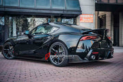DRY CARBON BODY KIT for TOYOTA SUPRA A90 2019+
Set includes:
Front Lip
Hood Vents
Rear Bumper
Rearview Mirrors
Side Door Panels
Side Skirts
Rear Wing
Material: Dry Carbon
Note: Professional installation is required.
Contact us for pricing.
Payment ►
Visa
Mastercard
PayPal with a credit card (add 4.4% at checkout)
Payoneer
Cryptocurrency
Shipment ►
By express DHL/UPS/TNT/FedEx
To the local international airport
Special line by air
Special line by the sea
To Europe and the UK by train
Please let us k