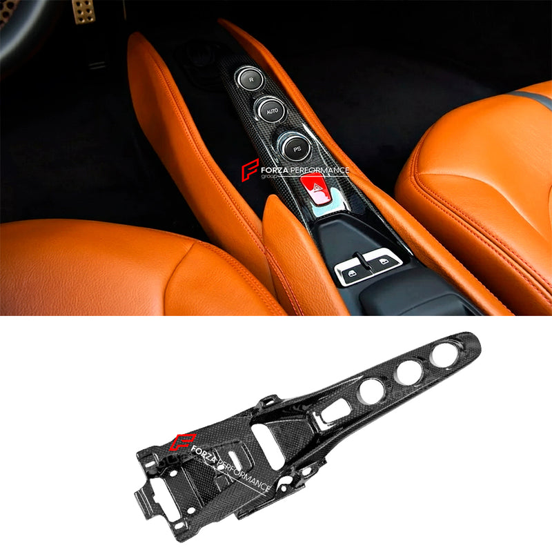 DRY CARBON CENTER CONSOLE BRIDGE for FERRARI F8 TRIBUTO SPIDER 2019 - 2023