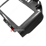 DRY CARBON CENTER CONSOLE SCREEN TRIM for MCLAREN 720S 2017 - 2023
Set includes:
Central Control Screen Trim
Material: Carbon Fiber
Note: Professional installation is required