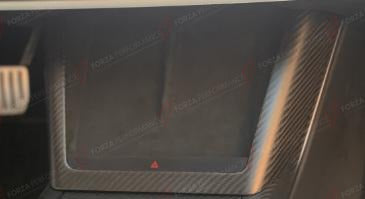 DRY CARBON CHARGING PAD FRAME COVER for TESLA MODEL X 2022+