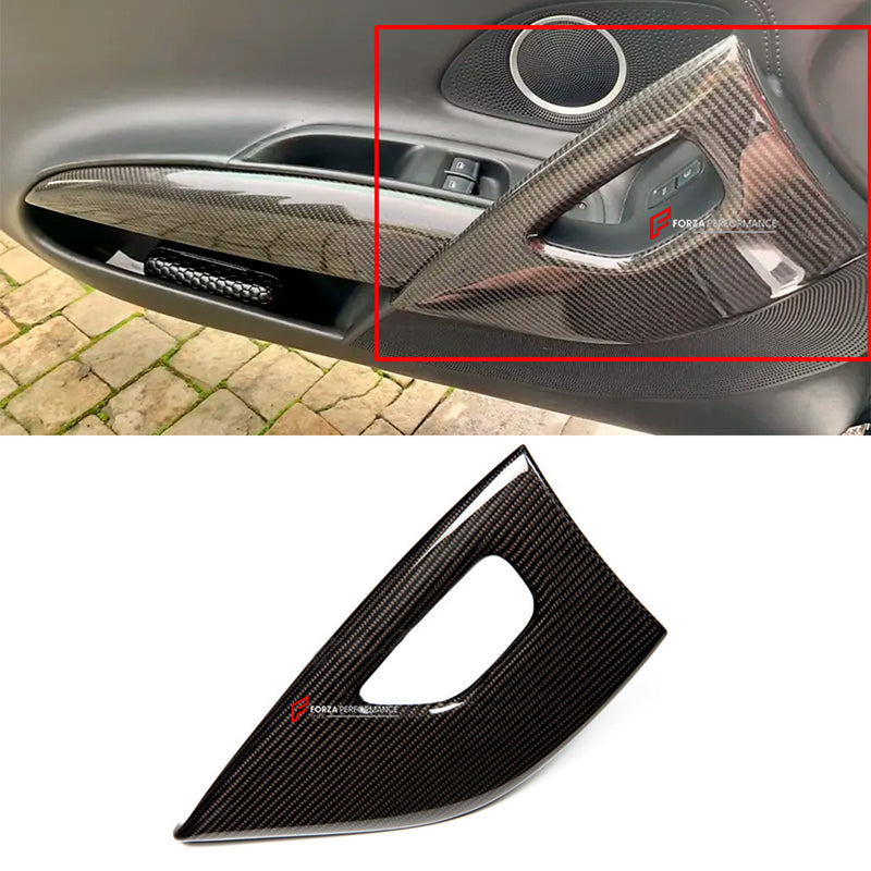 CARBON FIBER DOOR HANDLE COVER for AUDI R8 V8 V10 2007 - 2012