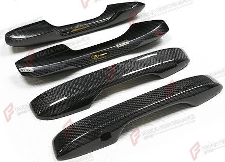 DRY CARBON DOOR HANDLE COVERS 4 PCS for HONDA CIVIC 11TH GEN FE FL 2022+