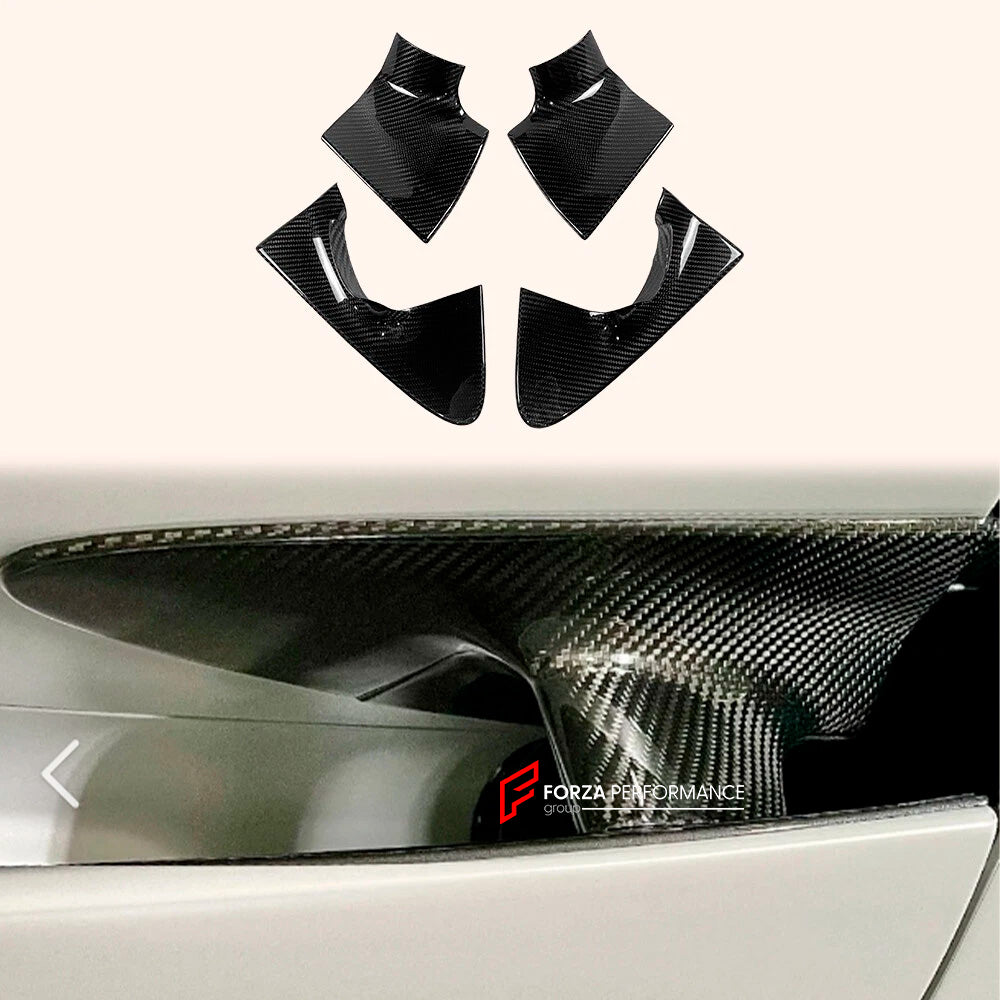 DRY CARBON DOOR HANDLES COVERS for MCLAREN 720S 2017 - 2023
