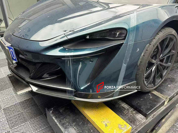 DRY CARBON BODY KIT for MCLAREN ARTURA
Set includes:
Front Lip
Side Skirts
Rear Diffuser
Rear Side Splitters
Rear GT Wing Spoiler
Material: Dry Carbon
Note: Professional installation is required