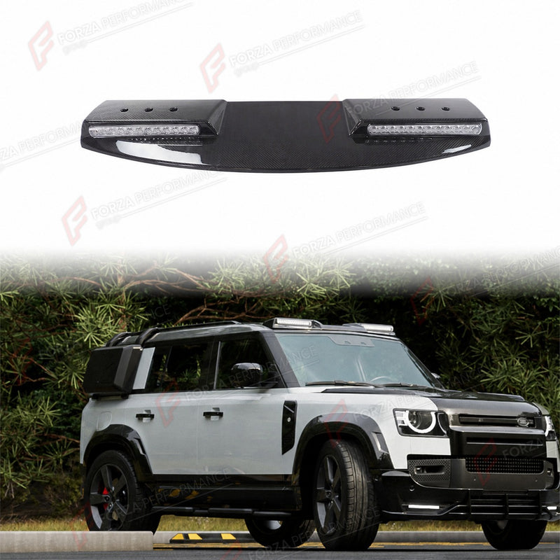 DRY CARBON FIBER ROOF LIGHT BAR for LAND ROVER DEFENDER 90 110 130 L663 2020+