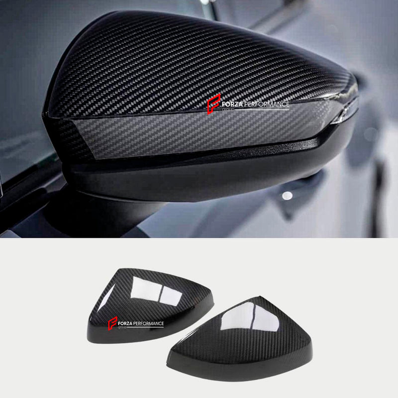 DRY CARBON FIBER SIDE MIRROR COVERS for AUDI RS3 8Y 2021 - 2024