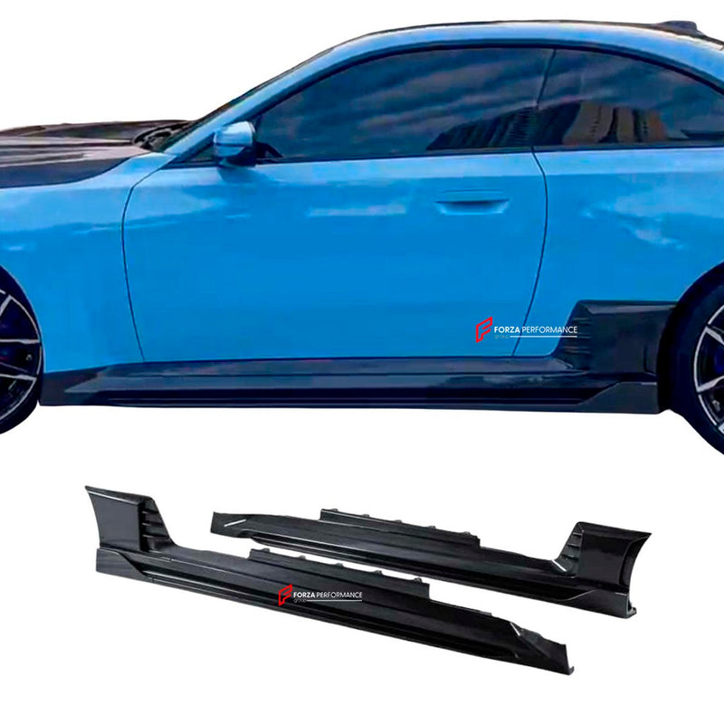 DRY CARBON FIBER SIDE SKIRTS for BMW M2 G87 2023+
