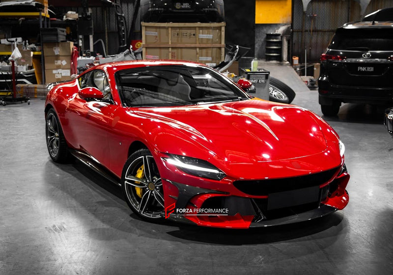 DRY CARBON FRONT BUMPER for FERRARI ROMA 2019+