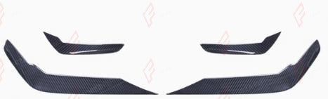 DRY CARBON FRONT CANARDS for BMW X5M F95 PRE LCI 2020 - 2023