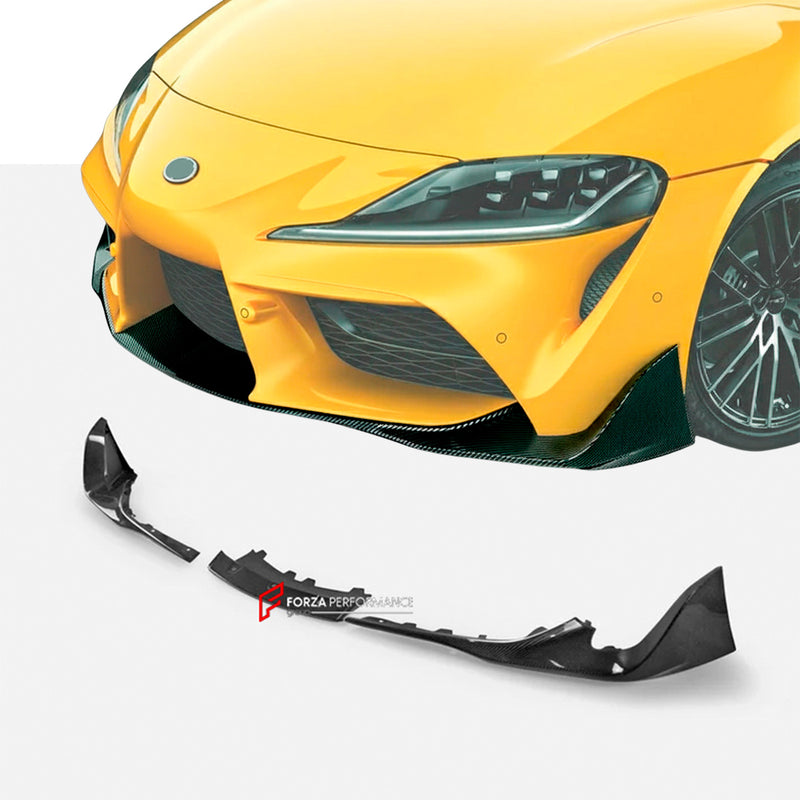 CARBON FIBER FRONT LIP for TOYOTA GR SUPRA A90 2019+
