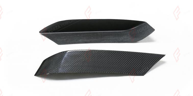 DRY CARBON FRONT UPPER SPLITTERS MP STYLE for BMW M3 F80 2015 - 2020