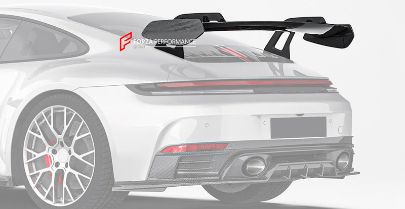 DRY CARBON GT3 STYLE REAR WING SPOILER for PORSCHE 911 992.2 CARRERA COUPE S T 4S 2024+