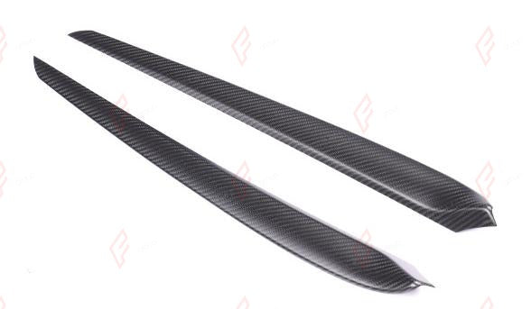 DRY CARBON INNER DOOR TRIMS 2 PCS for TESLA MODEL 3 MODEL Y 2021 - 2025