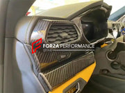 DRY CARBON INTERIOR TRIM KIT COVERS for LAMBORGHINI URUS 2018+  Set includes:  Dashboard Trim Cover Center Console Trim Cover 2x Front Door Trim Covers 2x Rear Door Trim Covers