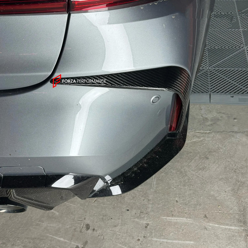 DRY CARBON REAR BUMPER CANARDS for BMW M3 G80 M4 G82/G83 2020+