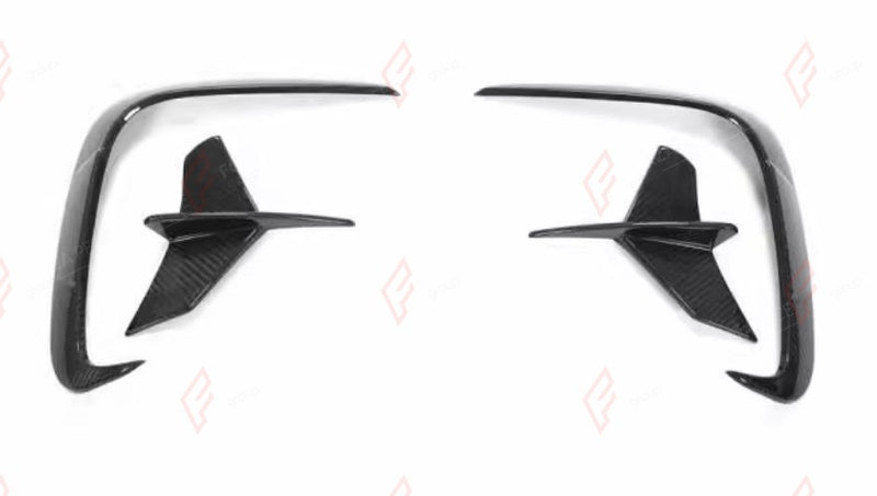 DRY CARBON REAR CANARDS for BMW 8 SERIES G14 G15 G16 2018+