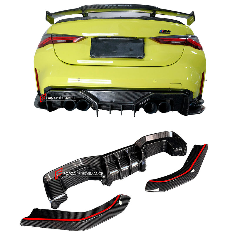 DRY CARBON REAR DIFFUSER for BMW M3 G80 M4 G82 2020+