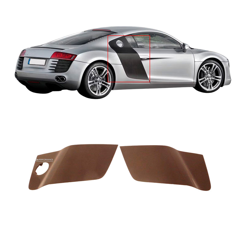 CARBON FIBER REAR SIDE AIR BLADE SCOOP for AUDI R8 V8 V10 2007 - 2012