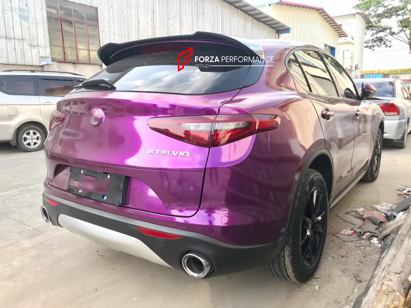 DRY CARBON REAR SPOILER for ALFA ROMEO STELVIO 949 2017 - 2023  Set includes:  Rear Spoiler
