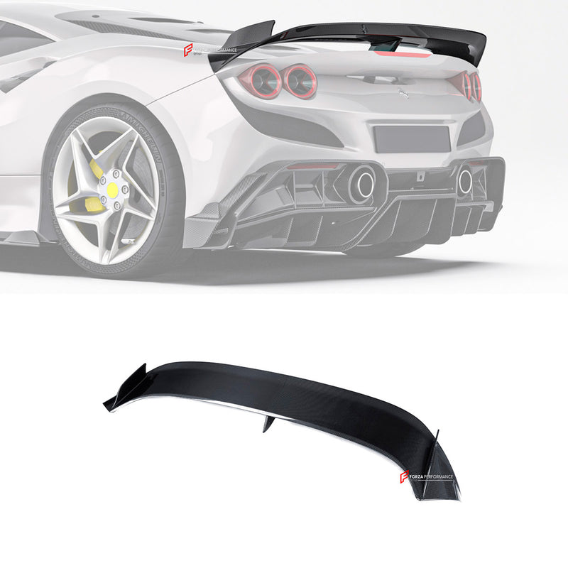 DRY CARBON REAR SPOILER for FERRARI F8 2019 - 2022