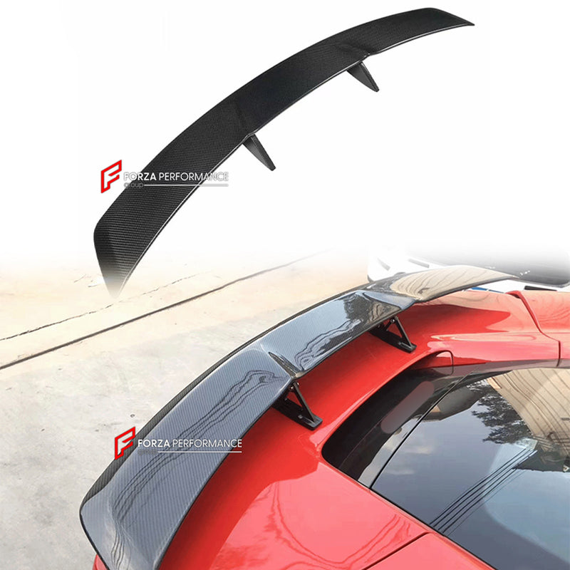 DRY CARBON REAR SPOILER WING for FERRARI 488 GTB SPIDER 2015 - 2020