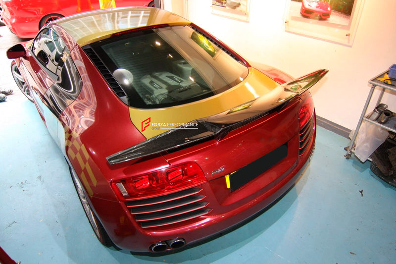 CARBON FIBER REAR WING SPOILER for AUDI R8 V8 V10 2007 - 2012