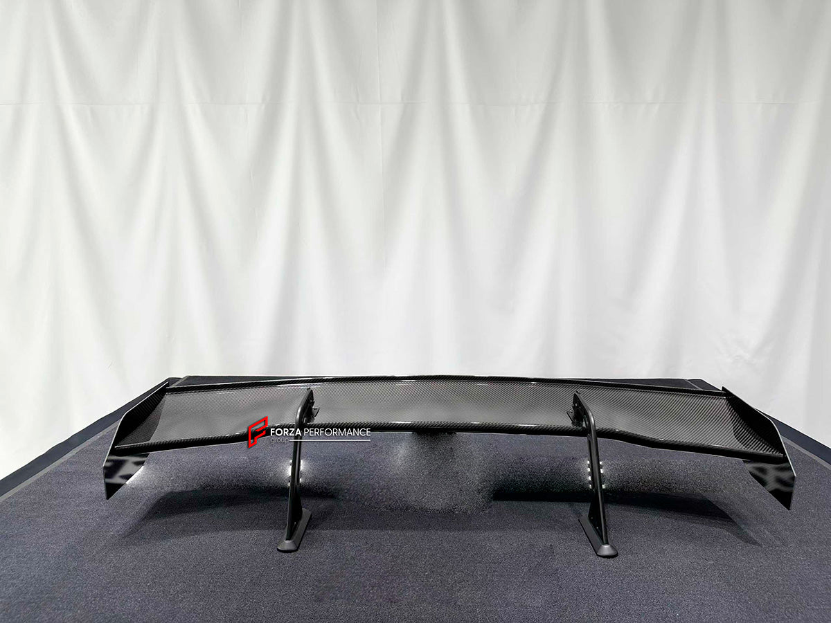 DRY CARBON REAR WING SPOILER FOR BMW M4 G82 2021+
Set include:
Rear Wing Spoiler
Brackets 
Material: Carbon
Note: Professional installation is required