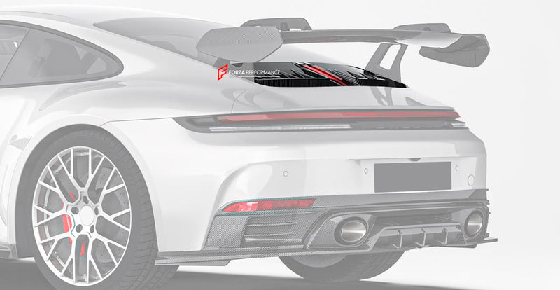 DRY CARBON REPLACEMENT ENGINE LID for PORSCHE 911 992.2 CARRERA COUPE S T 4S 2024+