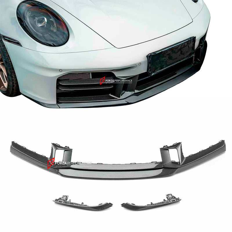 DRY CARBON REPLACEMENT FRONT LIP for PORSCHE 911 992.2 CARRERA COUPE S T 4S 2024+