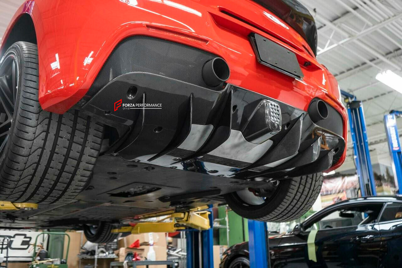DRY CARBON REPLACEMENT REAR DIFFUSER for FERRARI 488 GTB SPIDER 2015 - 2020
Set includes:
Rear Diffuser
Material: Carbon Fiber
NOTE: Professional installation is required