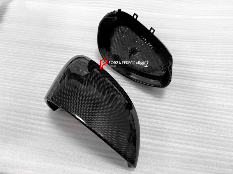 DRY CARBON REPLACEMENT SIDE MIRROR COVERS for FERRARI SF90 2019+