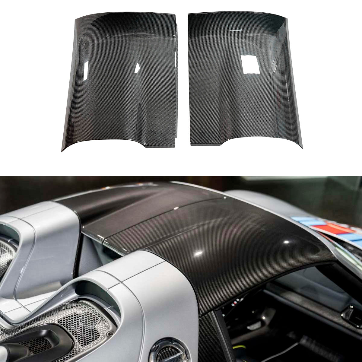 DRY CARBON ROOF PANELS for PORSCHE 918 SPYDER