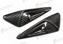 DRY CARBON SIDE CAMERA COVERS 2 PCS for TESLA MODEL 3 MODEL Y 2021 - 2025