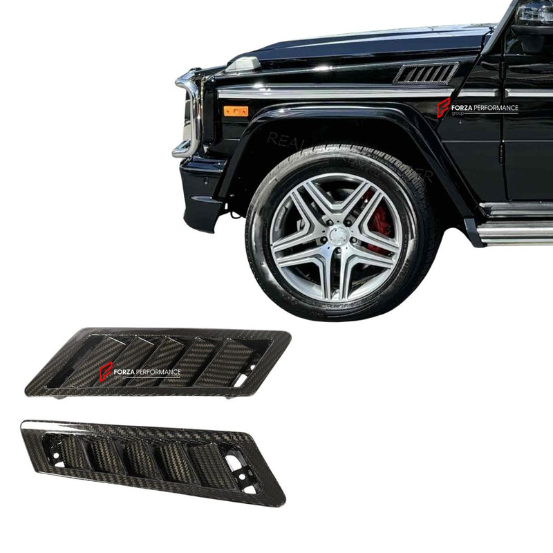 DRY CARBON SIDE FENDER VENTS for MERCEDES BENZ G WAGON W463 G500 G63 G65 G55 2004 - 2018