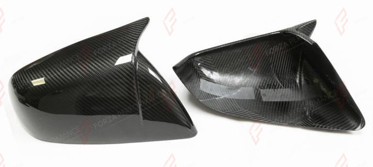 DRY CARBON SIDE MIRROR COVERS for TESLA MODEL X 2016+