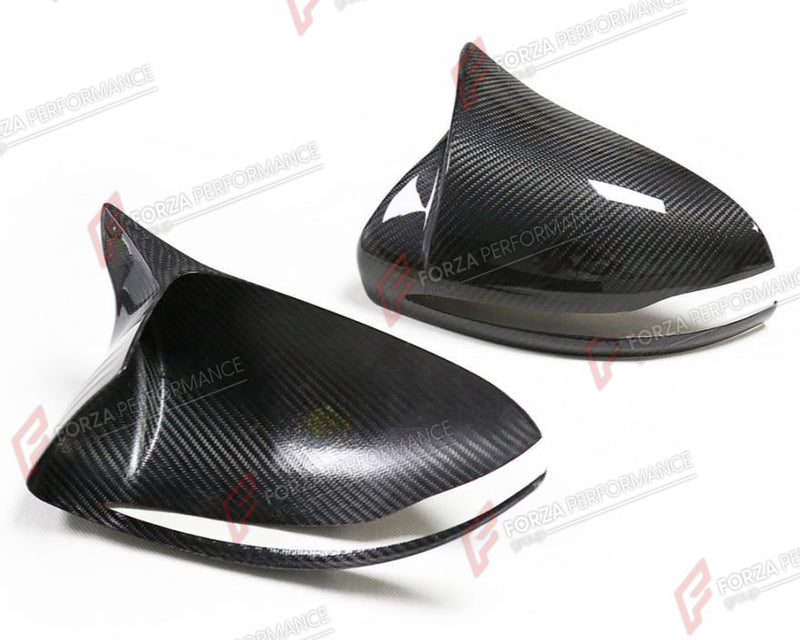 DRY CARBON SIDE MIRROR COVERS STICK ON for MERCEDES BENZ E CLASS W213 W238 2016 - 2023