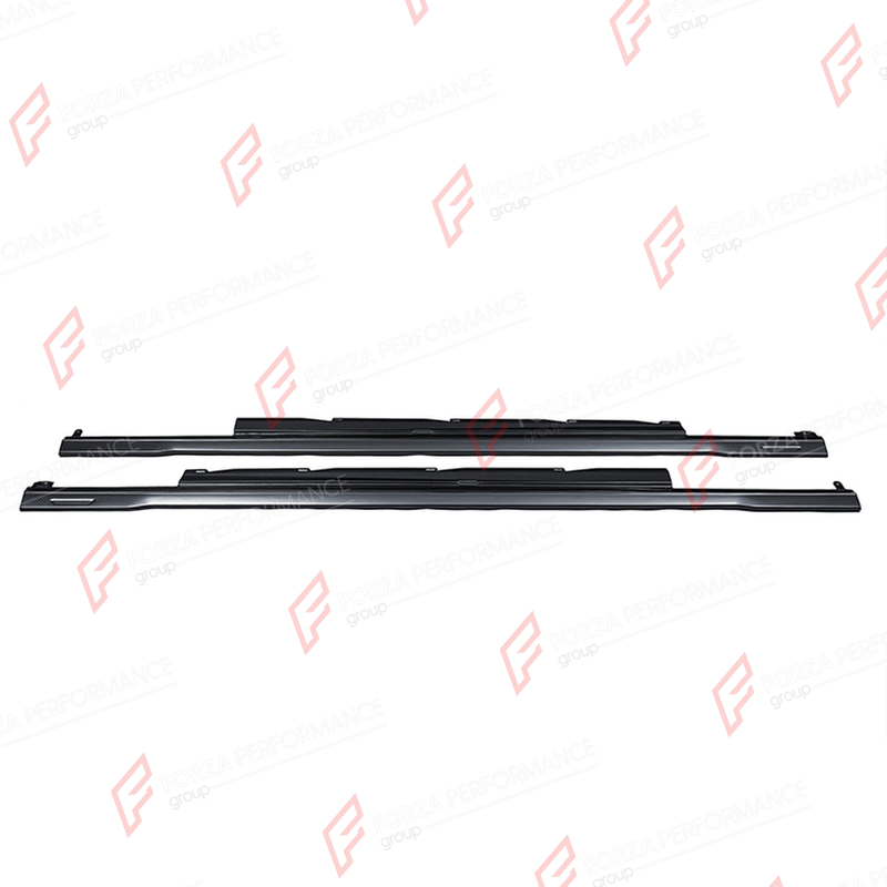DRY CARBON SIDE SKIRTS for AUDI RS6 AVANT C8 2019 - 2023