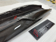 FORZA PERFORMANCE DRY CARBON SIDE SKIRTS for FERRARI 296 GTS GTB custom fit NOVITEC