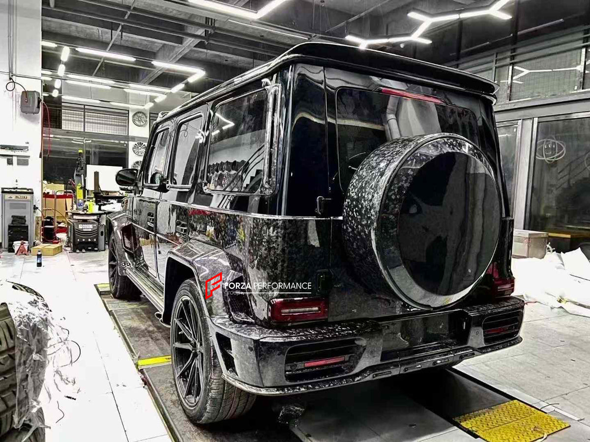 WIDE BODY KIT for MERCEDES-BENZ G-CLASS W463A W464 G63 2018+
Set includes:
Hood/Bonnet
Front Bumper
Front LED DRL Lights
Front Canards
Front Roof LED Bar
Fender Flares
Side Fenders
Side Air Vents
Door Covers
Side Trims
Side Skirts
Rear Bumper
Material: Plastic + Dry Carbon
NOTE: Professional installation is required
Payment ►
Visa
Mastercard
PayPal with a credit card (add 4.4% at checkout)
Payoneer
Cryptocurrency
Shipment ►
By express DHL/UPS/TNT/FedEx
To the local international airport
Special li