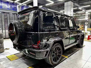 WIDE BODY KIT for MERCEDES-BENZ G-CLASS W463A W464 G63 2018+
Set includes:
Hood/Bonnet
Front Bumper
Front LED DRL Lights
Front Canards
Front Roof LED Bar
Fender Flares
Side Fenders
Side Air Vents
Door Covers
Side Trims
Side Skirts
Rear Bumper
Material: Plastic + Dry Carbon
NOTE: Professional installation is required
Payment ►
Visa
Mastercard
PayPal with a credit card (add 4.4% at checkout)
Payoneer
Cryptocurrency
Shipment ►
By express DHL/UPS/TNT/FedEx
To the local international airport
Special li