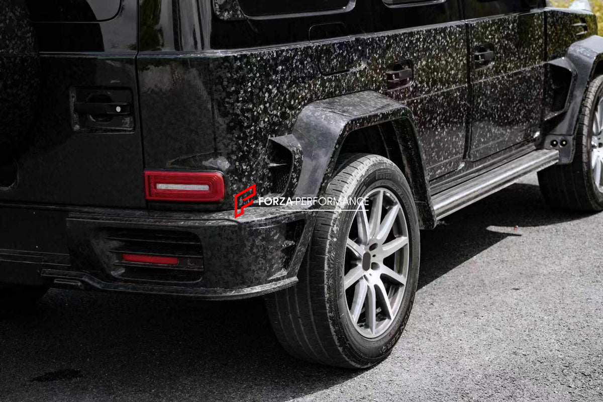 WIDE BODY KIT for MERCEDES-BENZ G-CLASS W463A W464 G63 2018+
Set includes:
Hood/Bonnet
Front Bumper
Front LED DRL Lights
Front Canards
Front Roof LED Bar
Fender Flares
Side Fenders
Side Air Vents
Door Covers
Side Trims
Side Skirts
Rear Bumper
Material: Plastic + Dry Carbon
NOTE: Professional installation is required
Payment ►
Visa
Mastercard
PayPal with a credit card (add 4.4% at checkout)
Payoneer
Cryptocurrency
Shipment ►
By express DHL/UPS/TNT/FedEx
To the local international airport
Special li