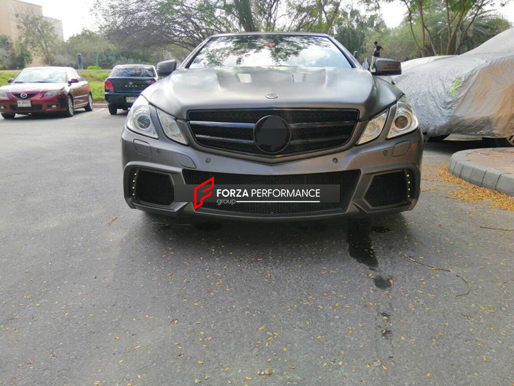 WIDE BODY KIT for MERCEDES-BENZ E-CLASS C207 W207 2009 - 2016  Set includes:   Front Bumper Front Hood/Bonnet Side Fenders Fender Flares Side Skirts Rear Bumper