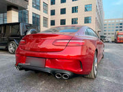 REAR DIFFUSER WITH EXHAUST TIPS for MERCEDES-BENZ E-CLASS COUPE C238 2017+
Set includes:
Rear Diffuser
Exhaust tips
Material: Plastic
NOTE: Professional installation is required
Contact us for pricing