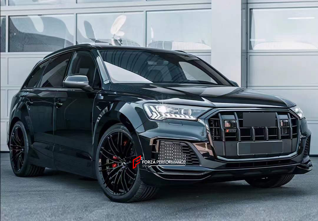 BODY KIT for AUDI Q7 4M FACELIFT 2019 - 2024  Set includes:  Front Lip Inserts Side Skirts Side Fenders Rear Spoiler