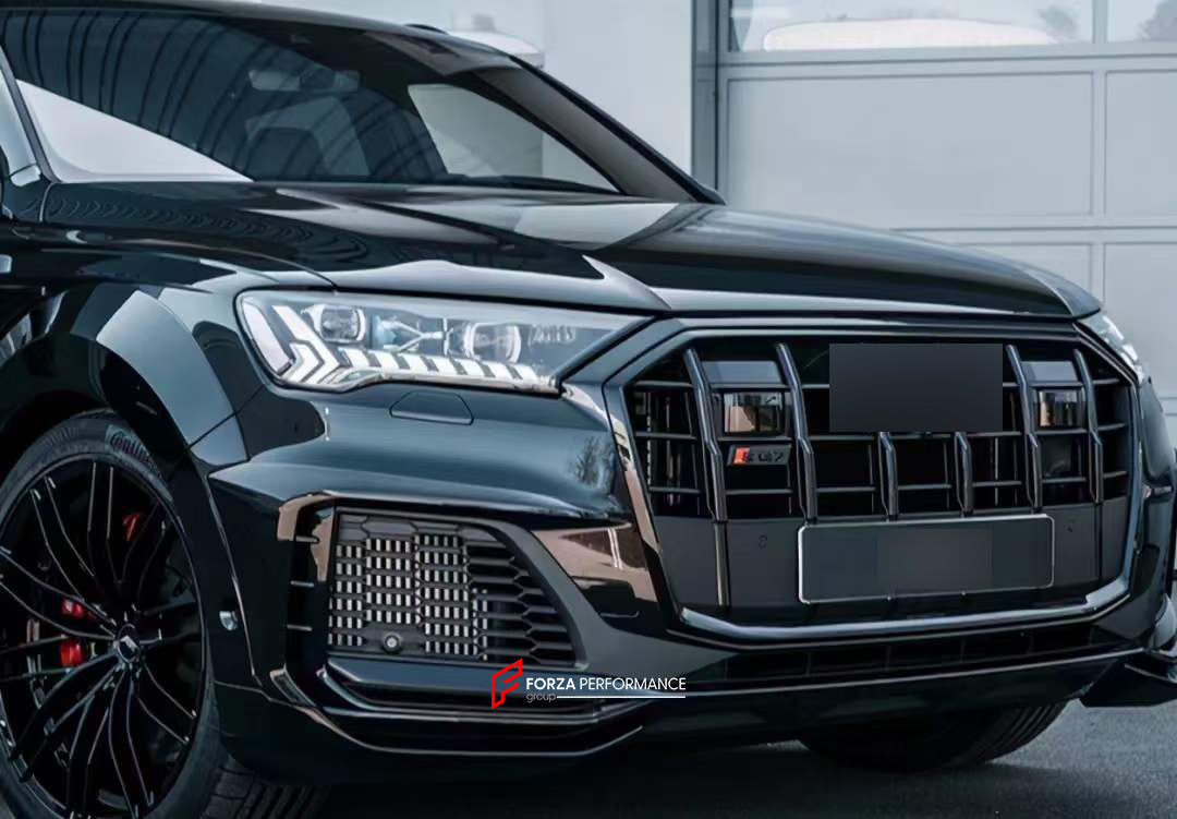 BODY KIT for AUDI Q7 4M FACELIFT 2019 - 2024  Set includes:  Front Lip Inserts Side Skirts Side Fenders Rear Spoiler
