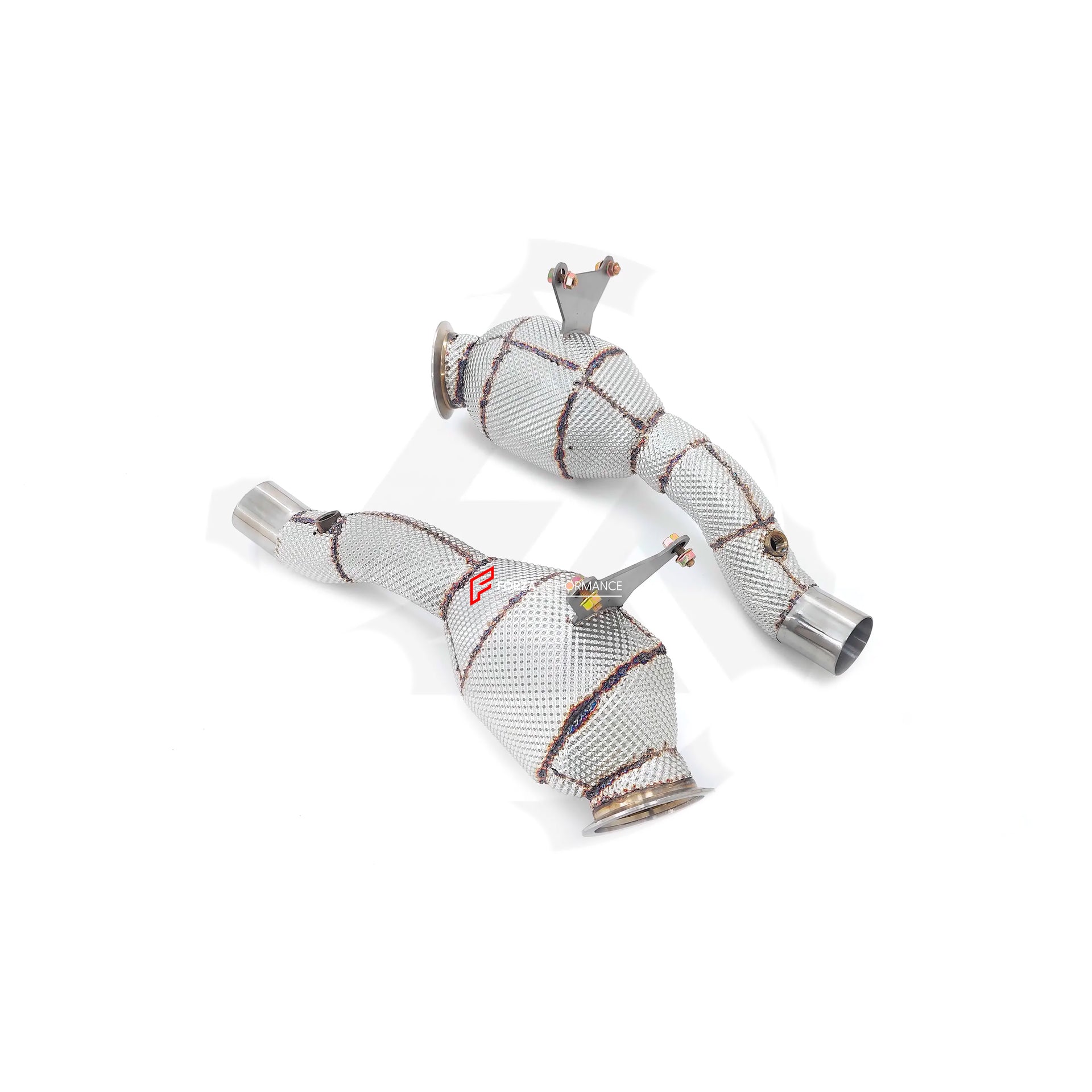 EXHAUST DOWNPIPE for FERRARI 458 4.5T 2009 - 2015
Material: Stainless steel
Optionally for an extra cost:
Heat shield protection
200 cell catalytic converter
Production time: 10 working days
NOTE: Professional installation is required.
FEATURES:
Engineered Digital prototyping using 3D CAD design software, each car model chassis has been 3D laser scanned in the factor
Factory run all test cars on Italian 1200HP Dyno machine, to make the best performance design of exhaust
CNC bending machine accurately