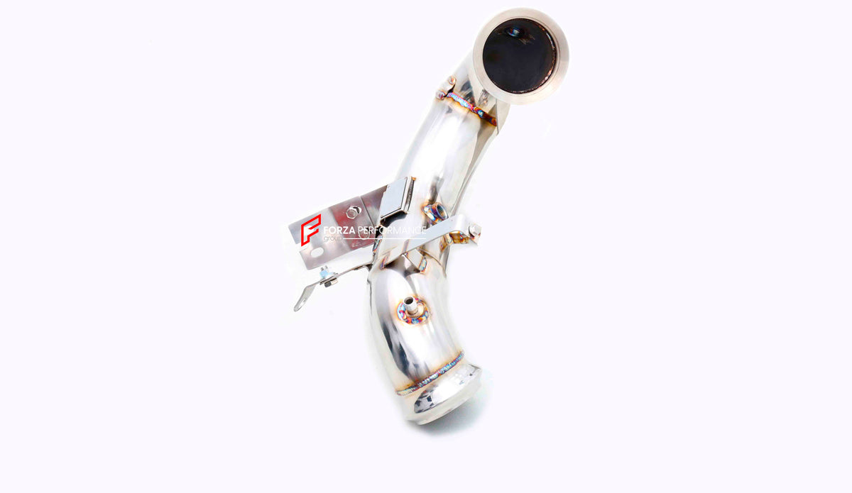 EXHAUST DOWNPIPE for MERCEDES BENZ A CLASS AMG W177 2.0T 2022+ CLA CLASS AMG BR118 2.0T 2019+ GLA CLASS H247 2.0T 2020 - 2023
Material: Stainless steel
Optionally :
for extra cost add heat shield protection
200 cell catalytic converter
NOTE: Professional installation is required
FEATURES:
Engineered Digital prototyping using 3D CAD design software, each car model chassis has been 3D laser scanned in the factor
Factory run all test cars on Italian 1200HP Dyno machine, to make the best performance desig